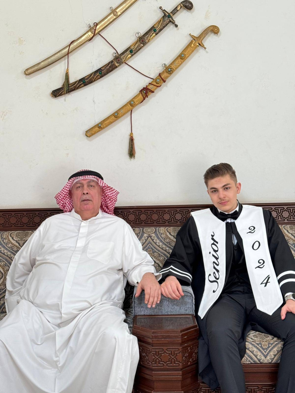 رسلان الغزاوي مع جده